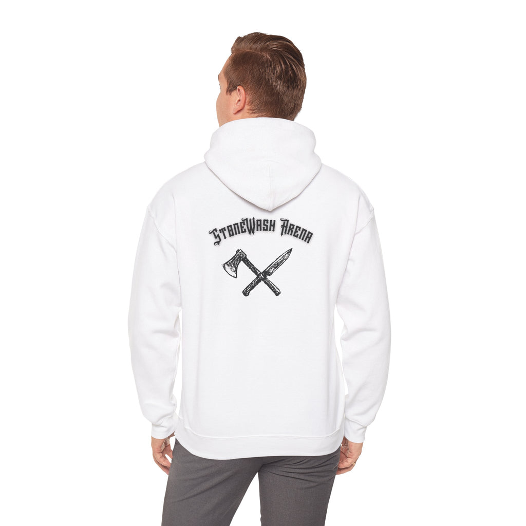 Unisex Hooded Sweatshirt - Stonewash Arena Graphic