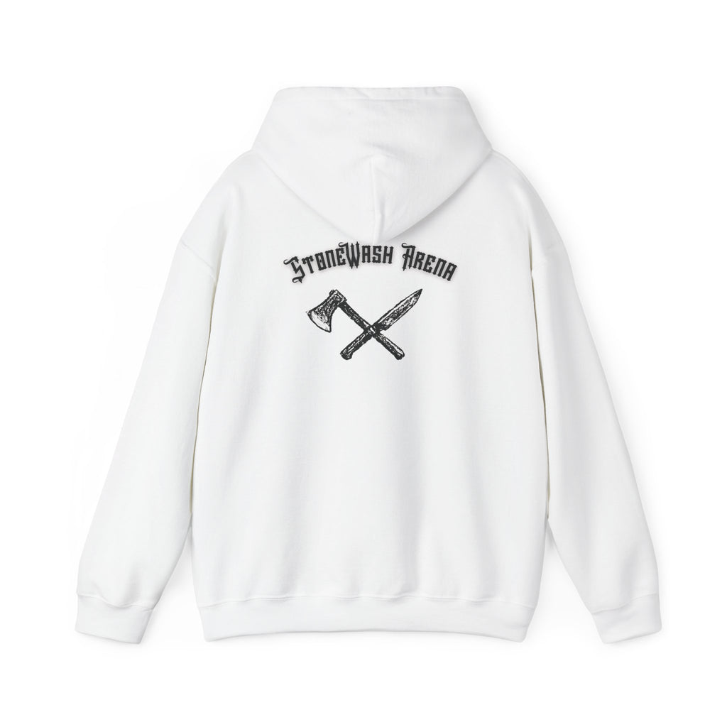Unisex Hooded Sweatshirt - Stonewash Arena Graphic