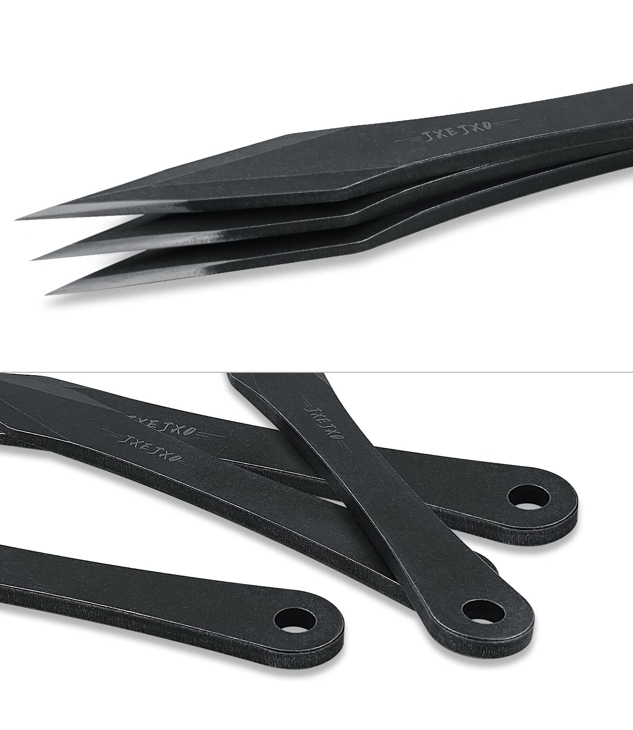 JXE JXO Throwing Spikes, 9.4" Stainless Steel No Spin