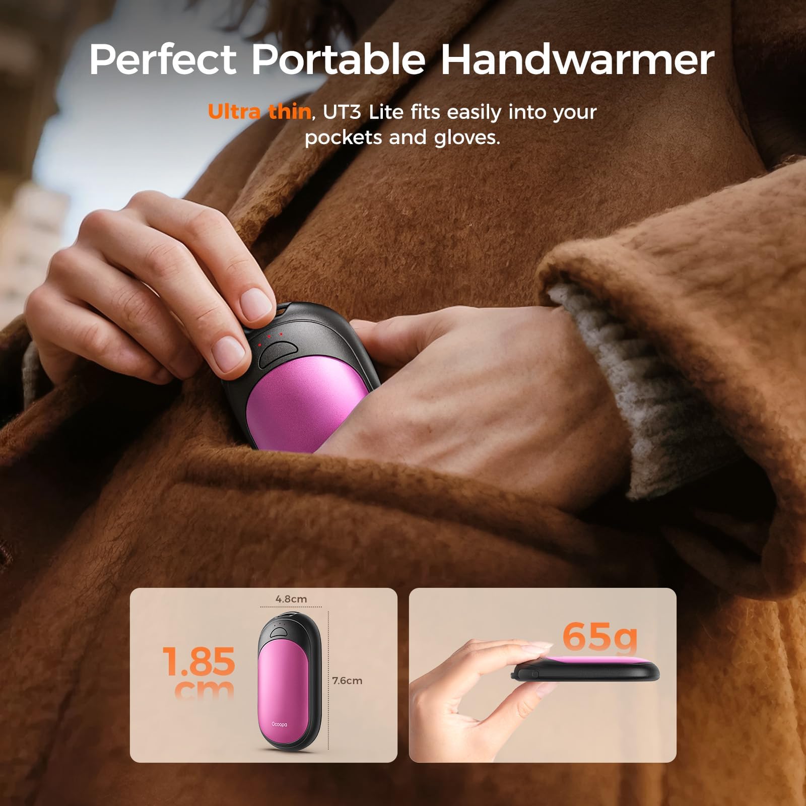 Magnetic Hand Warmers Rechargeable 2 Pack