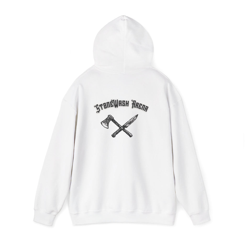 Unisex Hooded Sweatshirt - Stonewash Arena Graphic