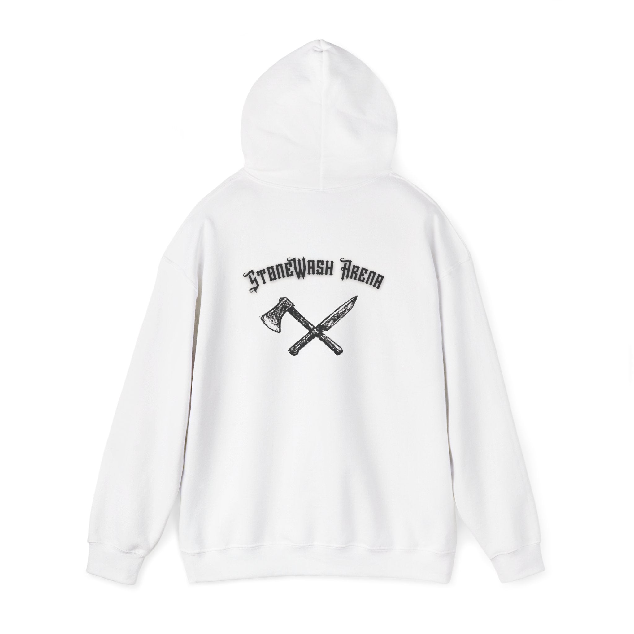 Unisex Hooded Sweatshirt - Stonewash Arena Graphic