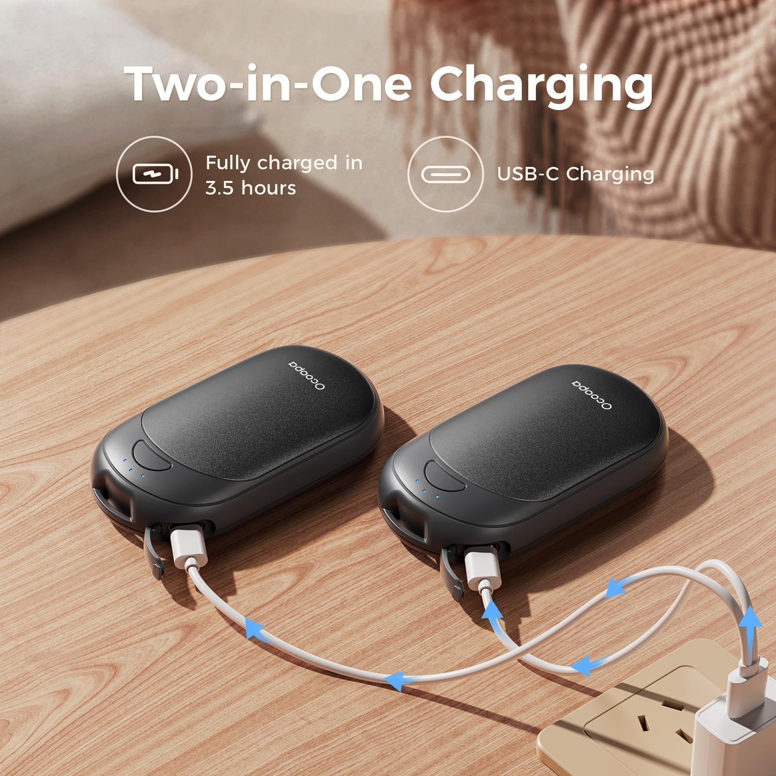 Magnetic Hand Warmers Rechargeable 2 Pack