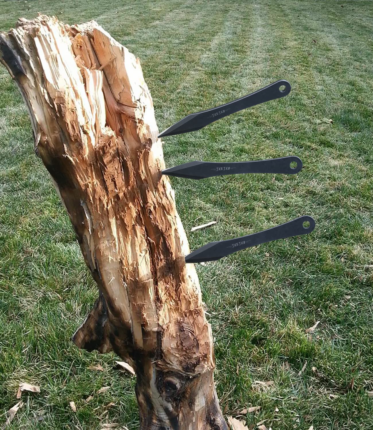 JXE JXO Throwing Spikes, 9.4" Stainless Steel No Spin