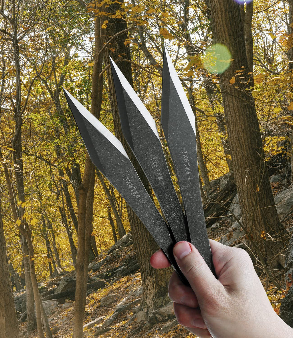 JXE JXO Throwing Spikes, 9.4" Stainless Steel No Spin